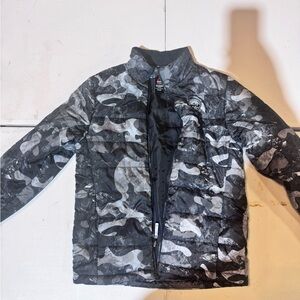 Gerry Weber Kids Camo Puffer Jacket - Black and Gray